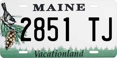 ME license plate 2851TJ
