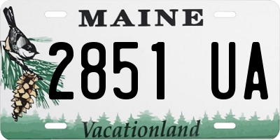 ME license plate 2851UA