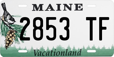 ME license plate 2853TF