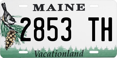ME license plate 2853TH