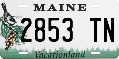 ME license plate 2853TN