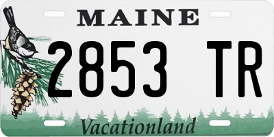 ME license plate 2853TR