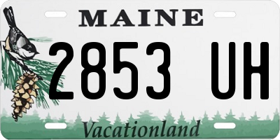 ME license plate 2853UH