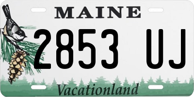 ME license plate 2853UJ