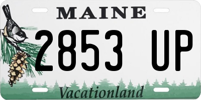 ME license plate 2853UP