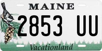 ME license plate 2853UU