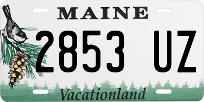 ME license plate 2853UZ