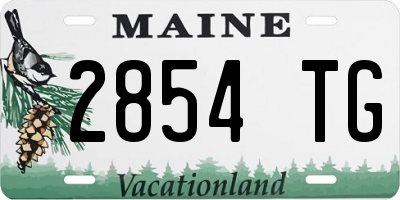 ME license plate 2854TG