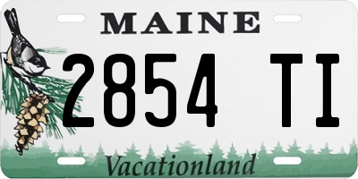 ME license plate 2854TI