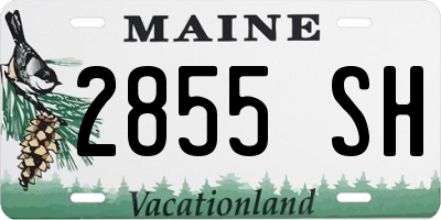 ME license plate 2855SH