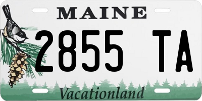 ME license plate 2855TA