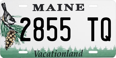 ME license plate 2855TQ