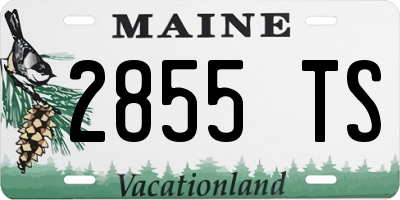 ME license plate 2855TS