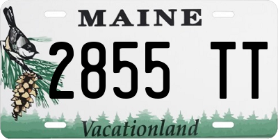 ME license plate 2855TT