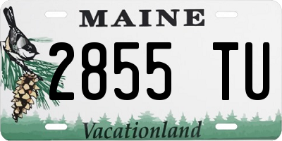 ME license plate 2855TU