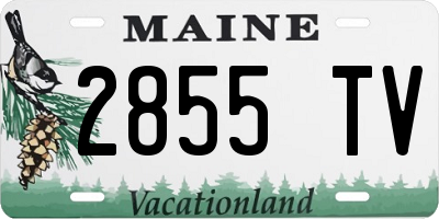 ME license plate 2855TV