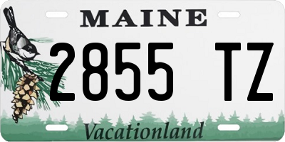 ME license plate 2855TZ