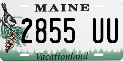 ME license plate 2855UU