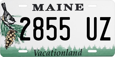 ME license plate 2855UZ