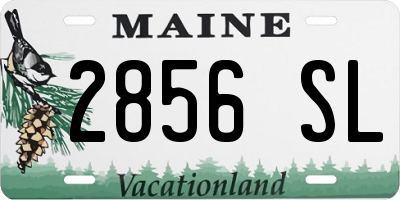 ME license plate 2856SL