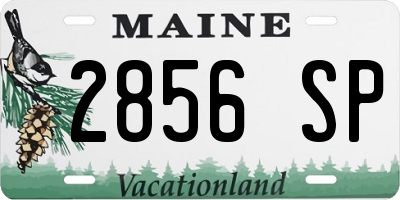 ME license plate 2856SP