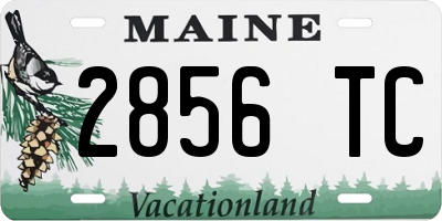 ME license plate 2856TC