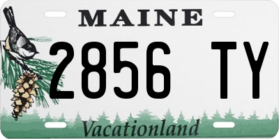 ME license plate 2856TY