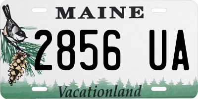 ME license plate 2856UA