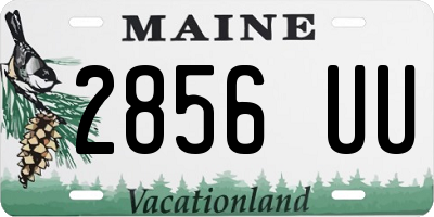 ME license plate 2856UU