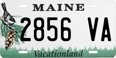 ME license plate 2856VA