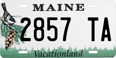ME license plate 2857TA