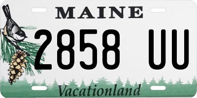 ME license plate 2858UU