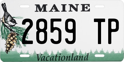 ME license plate 2859TP