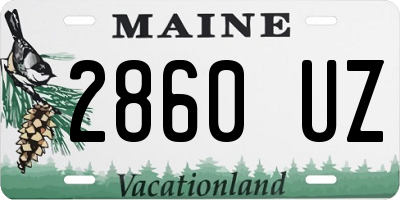 ME license plate 2860UZ