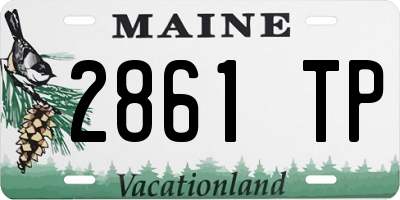 ME license plate 2861TP