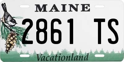 ME license plate 2861TS