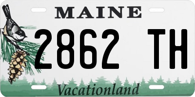 ME license plate 2862TH