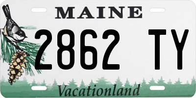 ME license plate 2862TY