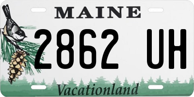 ME license plate 2862UH