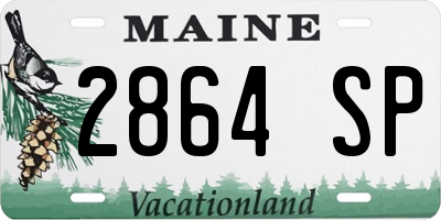 ME license plate 2864SP