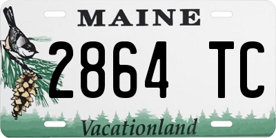 ME license plate 2864TC