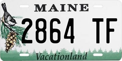ME license plate 2864TF