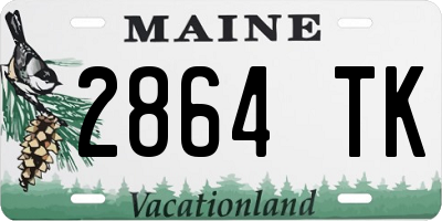 ME license plate 2864TK