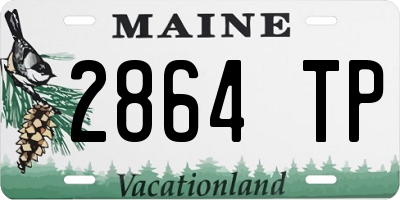 ME license plate 2864TP