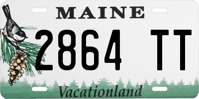 ME license plate 2864TT