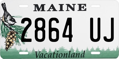 ME license plate 2864UJ