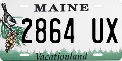 ME license plate 2864UX