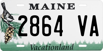 ME license plate 2864VA