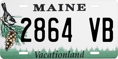 ME license plate 2864VB