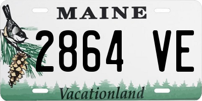 ME license plate 2864VE